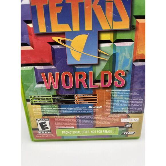 Star Wars Clone Wars Tetris Worlds ORIGINAL Microsoft Xbox 2003 Complete Box CIB - Picture 2 of 7